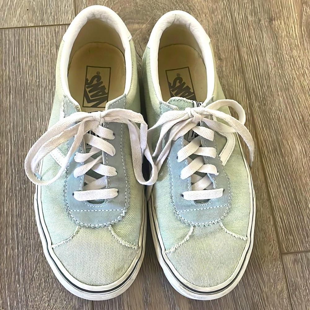 Vans Skateboard Shoes Light Wash Denim Blue